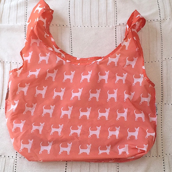 BAGGU Orange Chihuahua Reusable Eco Shopping Bag Tote Purse Standard Size - Picture 11 of 16